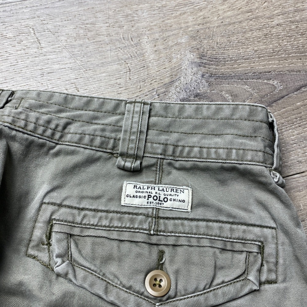 Polo Ralph Lauren Shorts Cargo Mens 38 Green Cotton  Utility - Picture 2 of 11
